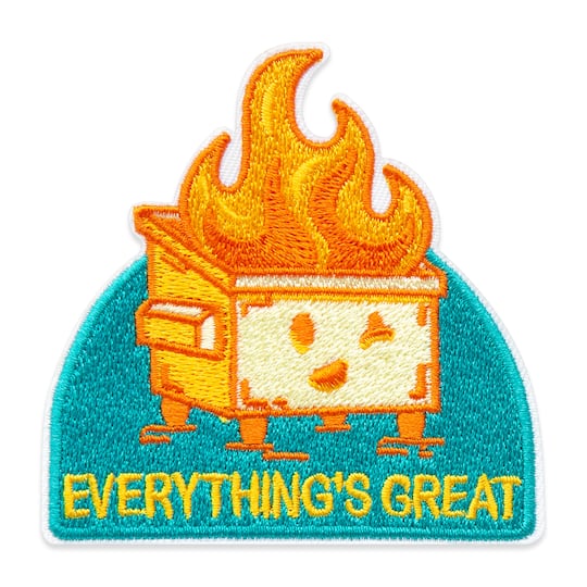 Iron-On & Adhesive Everything's Great Dumpster File Patch by Make Market®